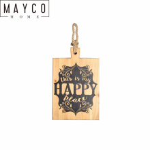 Mayco Straw Hanger Attached Home Wooden Wall Decoration